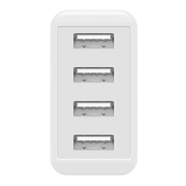 Goobay USB Heimladegerät 4 Ports - Smart IC - 6A / Weiß