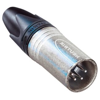 Neutrik Neutrik NC4MXX XLR 4-poliger Stecker / Schwarz/Grau