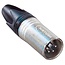 Neutrik NC4MXX XLR 4-poliger Stecker / Schwarz/Grau