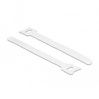 DeLOCK Klettband Kabelbinder 150 x 12mm Weiß (10 Stück)