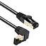 S/FTP CAT8.1 40Gbit Netzwerkkabel 90° Stecker oben / gerade / schwarz - LSZH - 5m