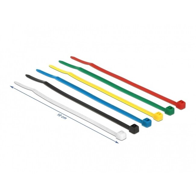 Kabelbinder 100 x 2,5 mm, bunt (100 Stück)