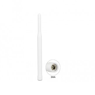 DeLOCK LTE (4G) Antenne - Omnidirektional - SMA (m) - 0,3-2,9 dBi / Weiß