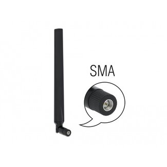 DeLOCK LTE (4G) Antenne - Omnidirektional - SMA (m) - 1,9-2,3 dBi / Schwarz
