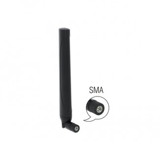 DeLOCK 5G Antenne - Omnidirektional - SMA (m) - -0,5-2,3 dBi - Schwarz