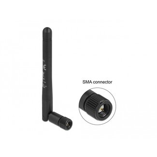 DeLOCK 5G Antenne - Omnidirektional - SMA (m) -1,0-4,5 dBi - Schwarz