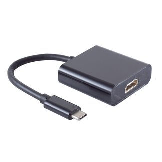 S-Impuls USB-C auf HDMI 4K 60Hz Adapter Schwarz - 0,15 m