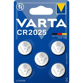 Varta Varta CR2025 Lithium Knopfzelle Batterie / 5 Stück