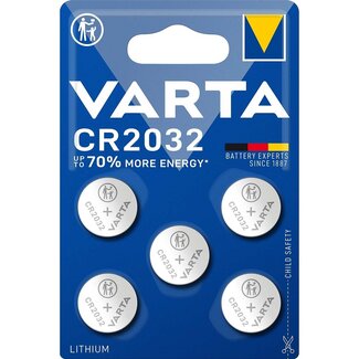 Varta Varta CR2032 Lithium Knopfzelle Batterie / 5 Stück