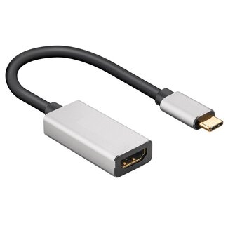 Goobay USB-C auf HDMI 8K 30Hz / 4K 120Hz Adapter Aluminium - 0,15 m