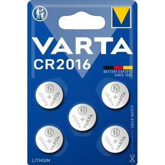Varta Varta CR2016 Lithium Knopfzelle Batterie / 5 Stück