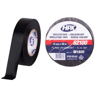 HPX HPX Isolierband 19mm x 20m Schwarz