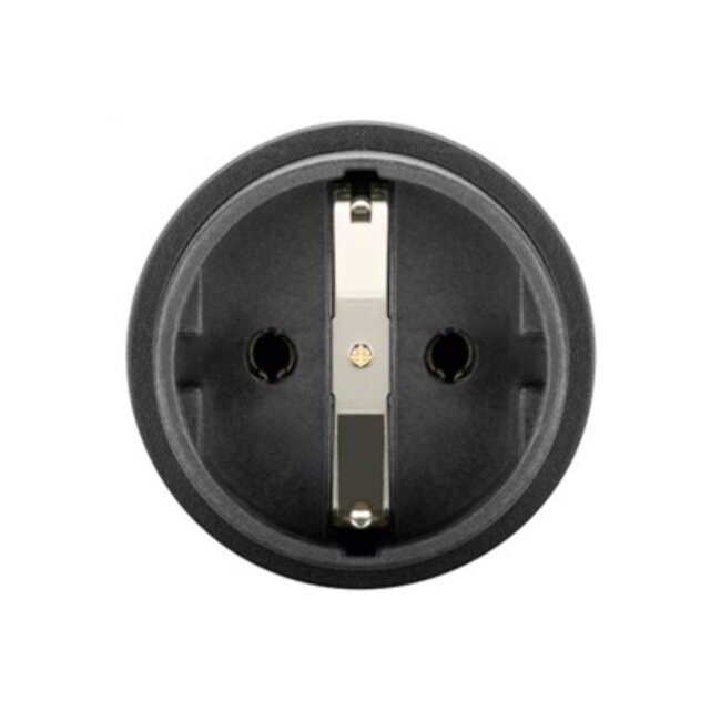 Reiseadapter Europa (geerdet) zu USA & Japan (Typ B) / Schwarz