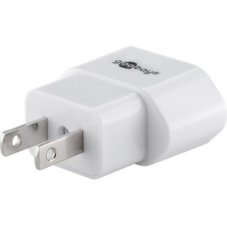 Goobay Reiseadapter Europa (ungeschützt) zu USA & Japan (Typ A) Weiß
