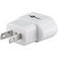 Reiseadapter Europa (ungeschützt) zu USA & Japan (Typ A) Weiß