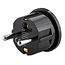 Reiseadapter USA & Japan (Typ B) auf Europa (geerd) – Schwarz