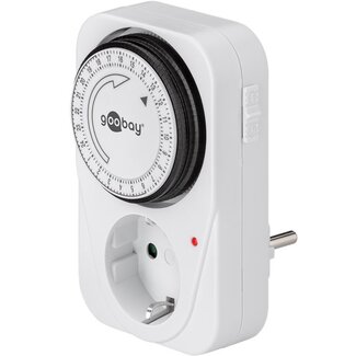 Goobay Goobay mechanische Zeitschaltuhr - 96 Schaltzyklen/24h - für Innen - Weiß
