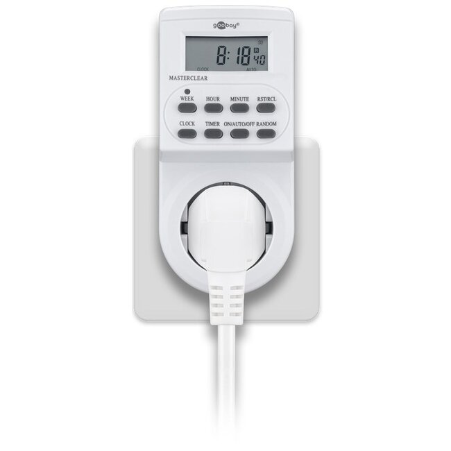 Goobay Digital Zeitschaltuhr - 10 Programme/Woche - Innen - Weiß