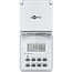 Goobay Digitale Zeitschaltuhr 2er-Set - 10 Programme/Woche - IP44 Außen - Weiß
