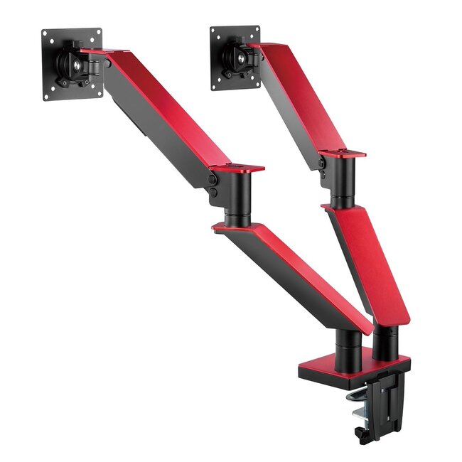 My Wall Schwenkarm für 2 Monitore bis 35 Zoll / interaktiv / 2 USB-Anschlüsse / schwarz/rot