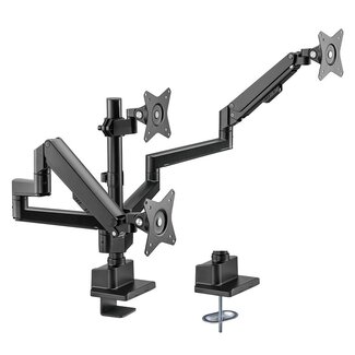 My Wall My Wall Schwenkbare 3-Monitor-Halterung bis 30 Zoll / Interaktiv / Schwarz