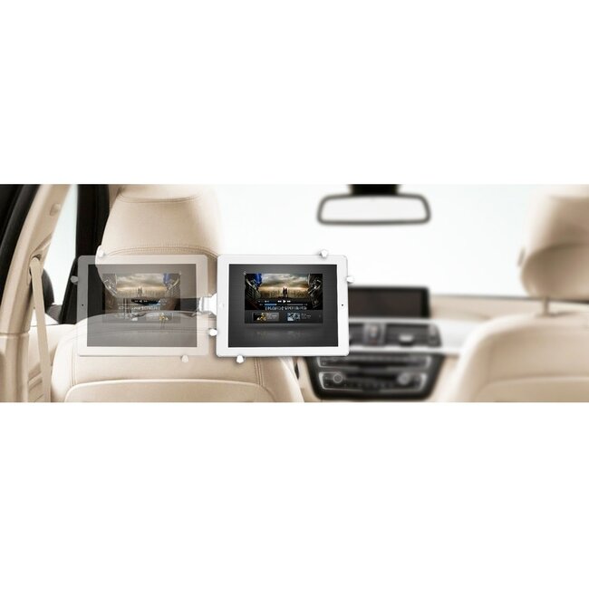 My Wall Tablet-Autohalterung mit Kopfstützenbefestigung / Silber