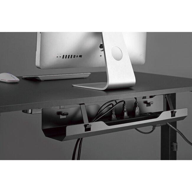 My Wall Kabelkanal für unter den Schreibtisch - 60 x 10,8 cm / Schwarz