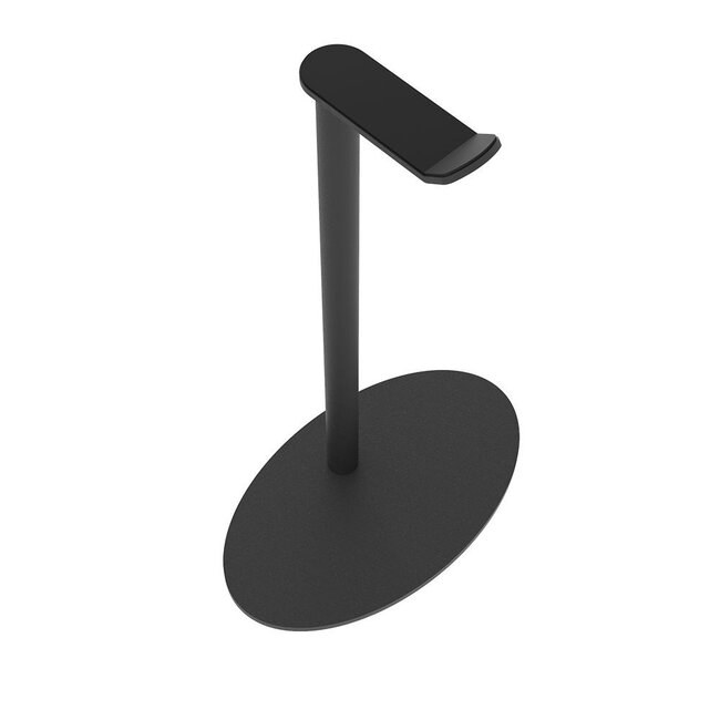 Cavus Premium Kopfhörerständer Oval Schwarz