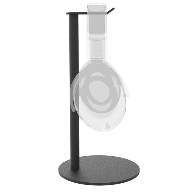 Cavus Premium Kopfhörerständer rund schwarz