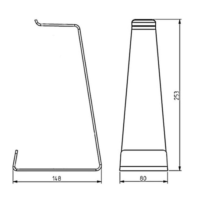 Multibrackets Tischhalterung für Kopfhörer und Headsets / Weiß