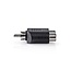 Subwoofer/Tulpe Mono (m) - Tulpe Stereo (w) Audio Adapter / Schwarz