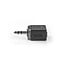 Nedis 3,5mm Stereo Audio Splitter / Schwarz
