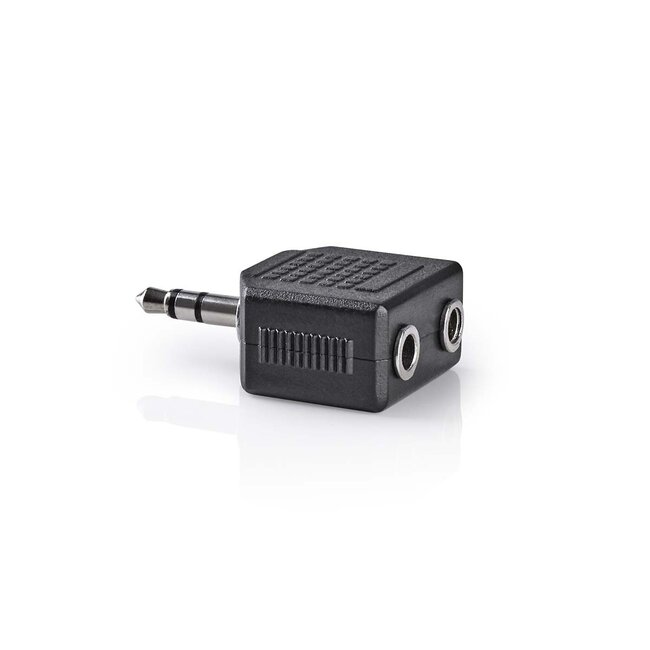 Nedis 3,5mm Stereo Audio Splitter / Schwarz