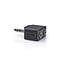 Nedis 3,5mm Stereo Audio Splitter / Schwarz