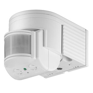 Goobay Goobay PIR-Bewegungsmelder Außen (IP44) - 12m Reichweite - Wandmontage / Weiß