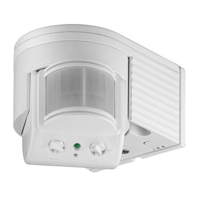 Goobay PIR-Bewegungsmelder Außen (IP44) - 12m Reichweite - Wandmontage / Weiß