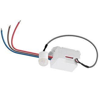 Goobay Goobay PIR-Bewegungsmelder - 6m Reichweite - Einbau mit separatem Sensor / Weiß