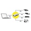 Goobay USB 2.0 Hub 4 Ports busbetrieben Silber 0,05 m