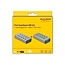 DeLOCK USB-Hub 4+2 Ports mit Schaltern - USB3.0 / PD 27W - Externes 12V Netzteil / Grau - 0,80 m