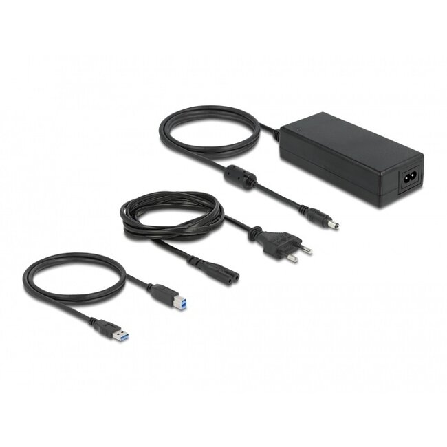 DeLOCK USB-Hub 16 Ports mit Ein/Aus-Schaltern - USB 3.0 - Externes 12V Netzteil / Grau - 1 Meter