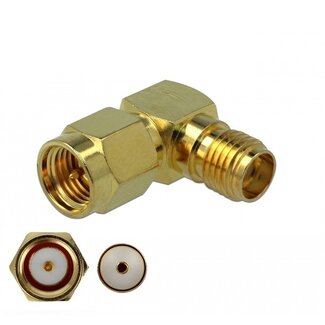 DeLOCK SMA (m) - SMA (w) Winkeladapter 50 Ohm