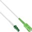 Premium LC/APC - SC/APC FTTH Simplex LWL Patchkabel - Singlemode OS2 - Weiß / LSZH - 20 Meter