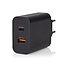Nedis Heimladegerät 65W mit 1x USB-C PD & 1x USB-A Quick Charge 3.0 - Smart IC - Schwarz
