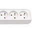 Brennenstuhl Eco-Line Steckdosenleiste 3-fach mit Schalter, weiß, 1,5 m