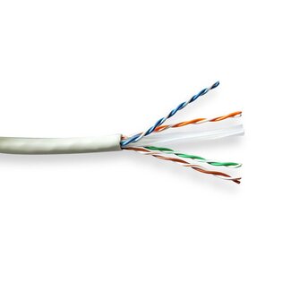 Nedis Nedis U/UTP CAT6a 10-Gigabit Netzwerkkabel mit Massivleitern - AWG23 - LSZH / Grau - 305 Meter