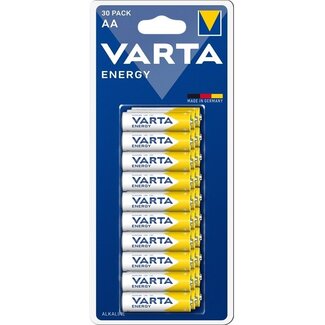 Varta Varta AA (LR6) Energy Batterien – 30 Stück Blisterpackung