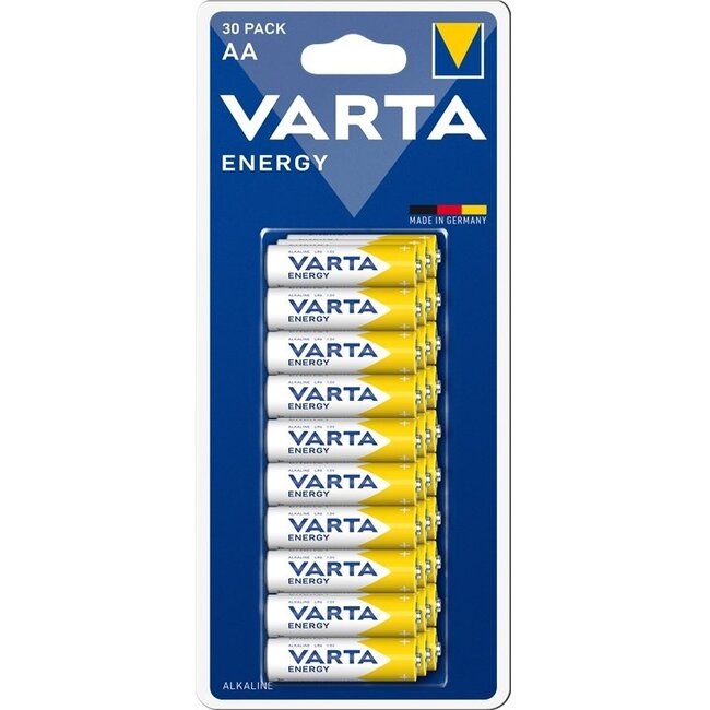 Varta AA (LR6) Energy Batterien – 30 Stück Blisterpackung