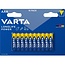 Varta AAA (LR03) Longlife Power Batterien - 10 Stück Blisterpackung