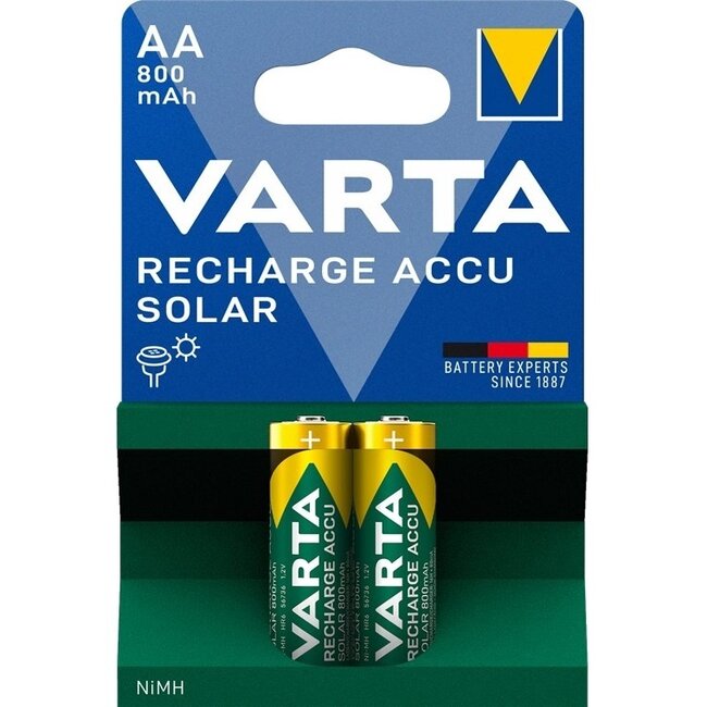 Varta AA (HR6) Solar-Akku 800 mAh - 2 Stück Blister