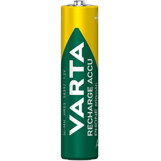 Varta AAA (HR03) Akku 800 mAh - 2 Stück Blister